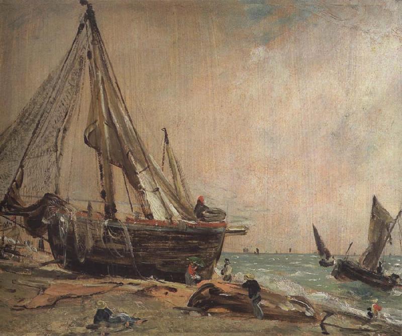 John Constable Brighton Beach Norge oil painting art